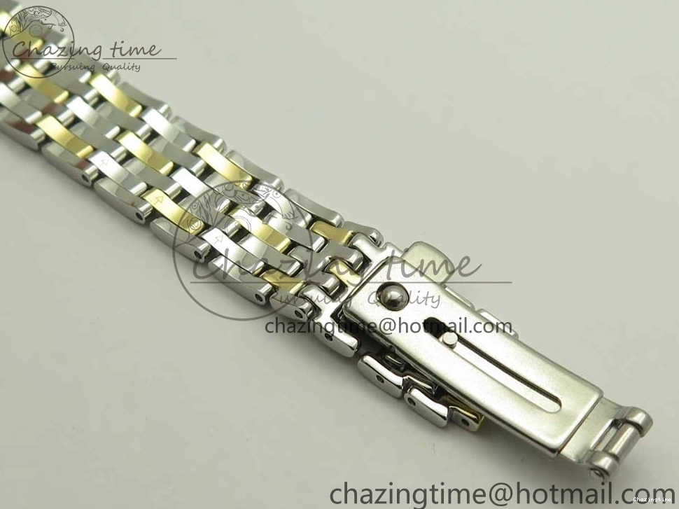 0106 Attractive De Ville Prestige Ladies 32.7mm SS MKF 1:1 Best Edition White Dial Roman Markers on SS YG Bracelet MIYOTA 7965